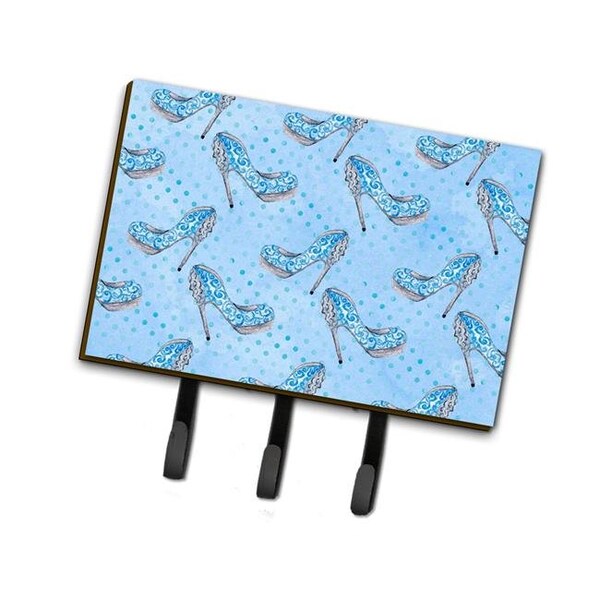 Carolines Treasures Carolines Treasures BB7554TH68 Watercolor Cinderella Shoe in Blue Leash or Key Holder; 6 x 2 x 9 in. - BB7554TH68