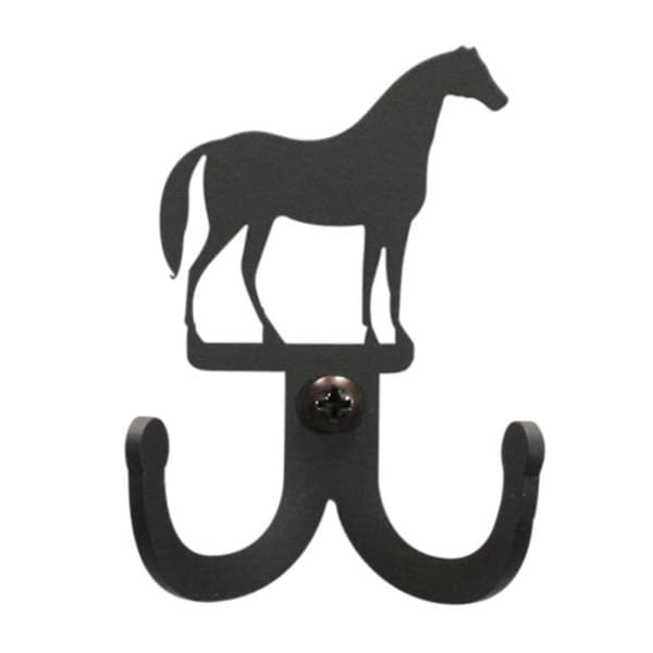 Village Wrought Iron Village Wrought Iron WH-D-68 Horse Double Wall Hook - WH-D-68