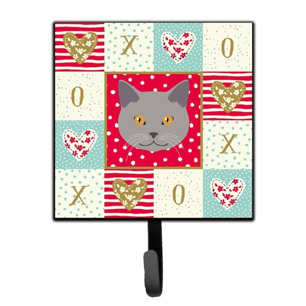 Carolines Treasures 4.25 x 1 x 7 in. Chartreux Cat Love Leash or Key Holder - CK5100SH4