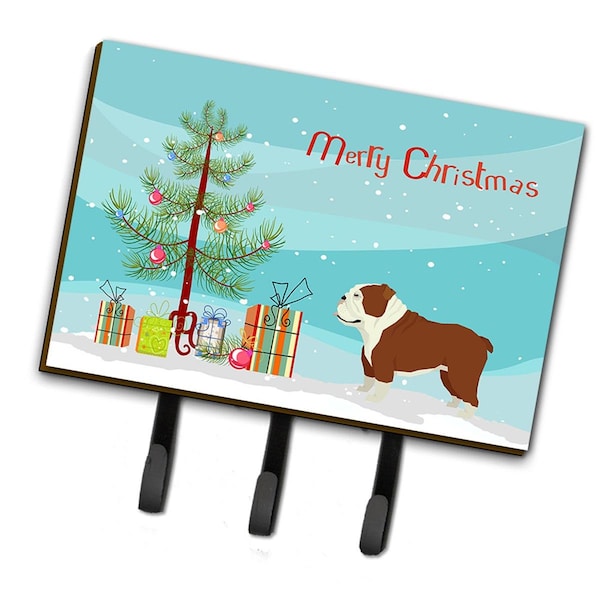 Carolines Treasures English Bulldog Christmas Tree Leash or Key Holder - CK3536TH68