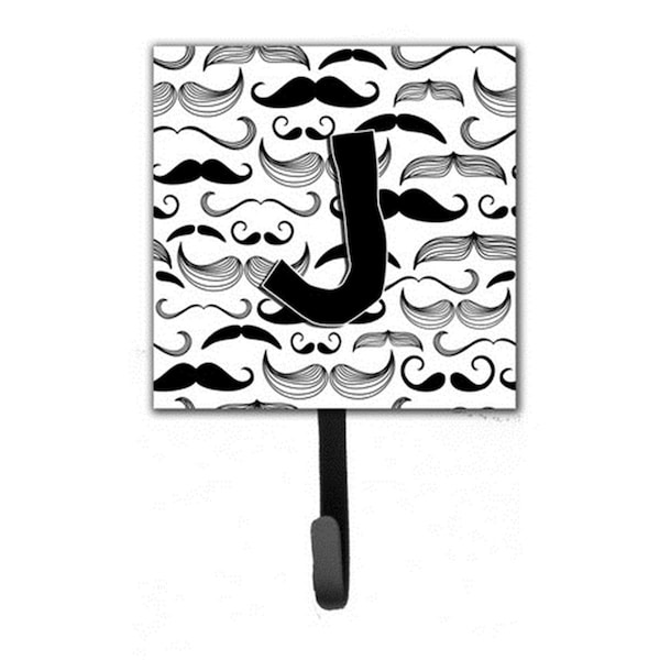 Jensendistributionservices Letter J Moustache Initial Leash & Key Holder - MI1656805