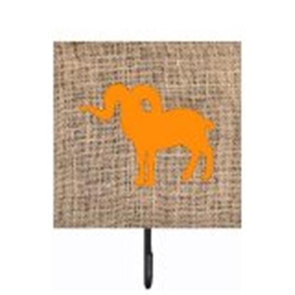 Carolines Treasures Sheep Burlap And Orange Leash Or Key Holder - BB1007-BL-OR-SH4