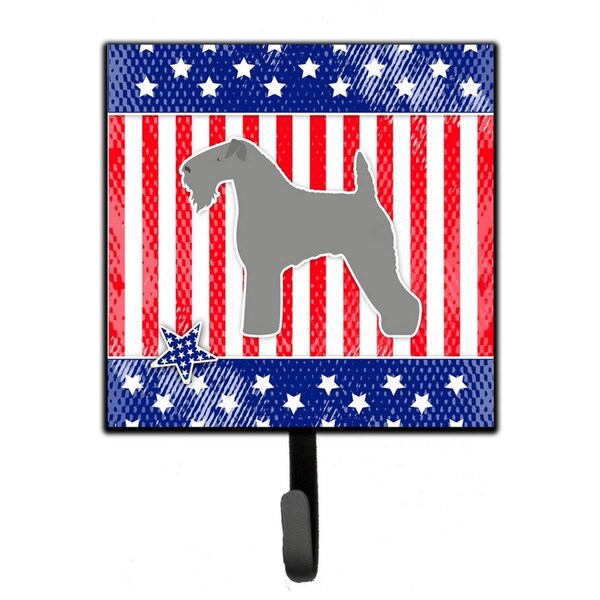 Jensendistributionservices USA Patriotic Kerry Blue Terrier Leash or Key Holder - MI1711676