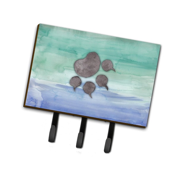 Carolines Treasures Cat Paw Watercolor Leash or Key Holder - BB7356TH68