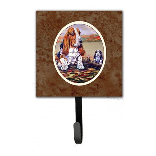 Jensendistributionservices Basset Hound Leash or Key Holder, 6 x 1.25 x 4.25 in. - MI220815
