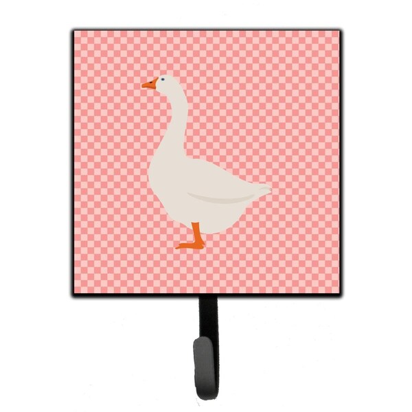 Jensendistributionservices Embden Goose Pink Check Leash or Key Holder - MI1710526