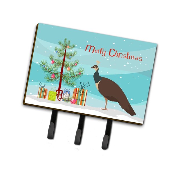 Carolines Treasures Indian Peahen Peafowl Christmas Leash or Key Holder - BB9294TH68