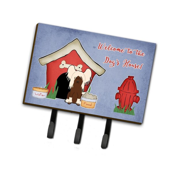 Carolines Treasures Dog House Collection Chinese Crested Cream Leash or Key Holder - BB2867TH68