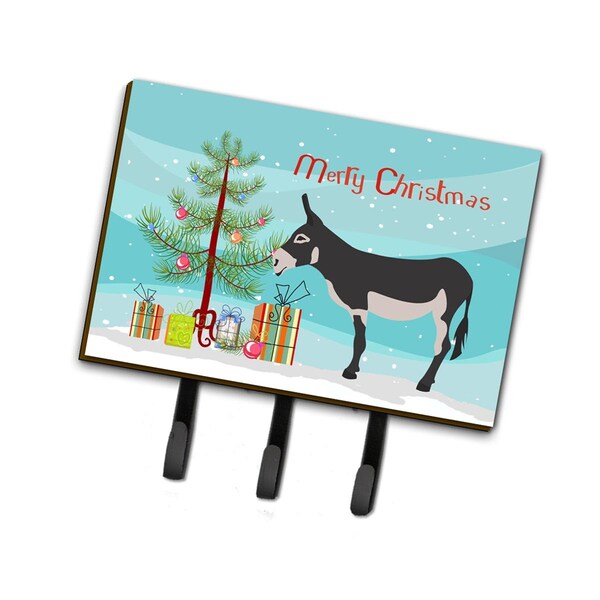 Carolines Treasures American Mammoth Jack Donkey Christmas Leash or Key Holder - BB9211TH68