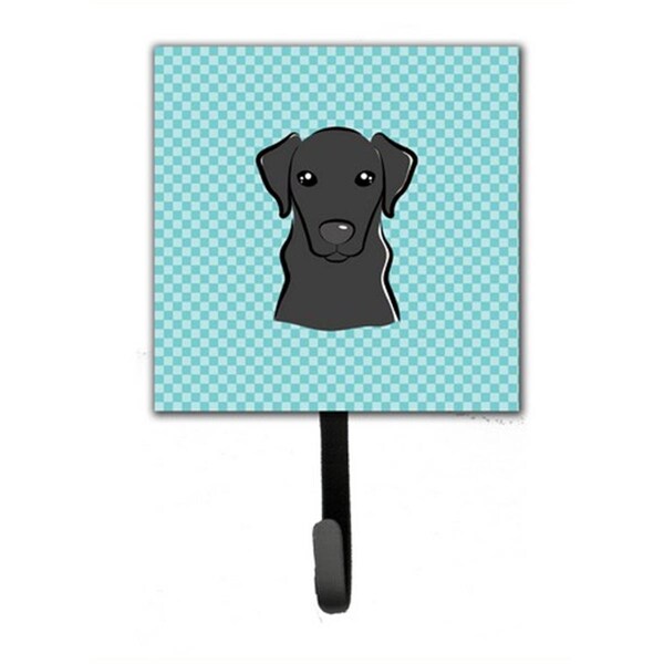Jensendistributionservices Checkerboard Blue Black Labrador Leash & Key Holder - MI1725057