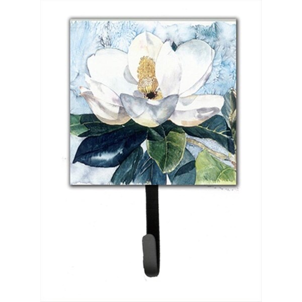 Jensendistributionservices 4.25 W x 7 H in. Flower - Magnolia Leash Holder Or Key Hook - MI1711172