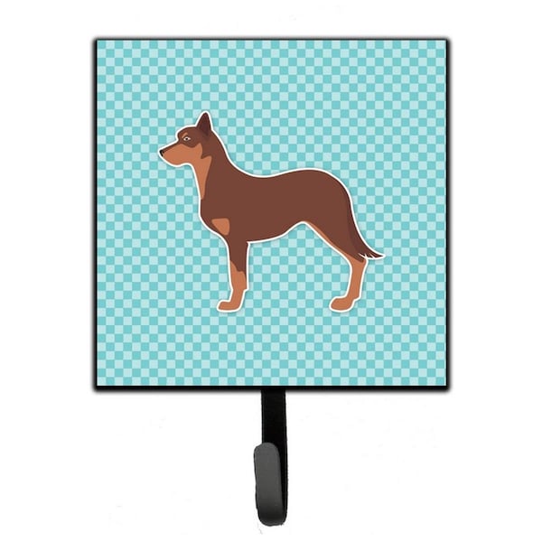 Jensendistributionservices Australian Kelpie Dog Checkerboard Blue Leash or Key Holder - MI1711110