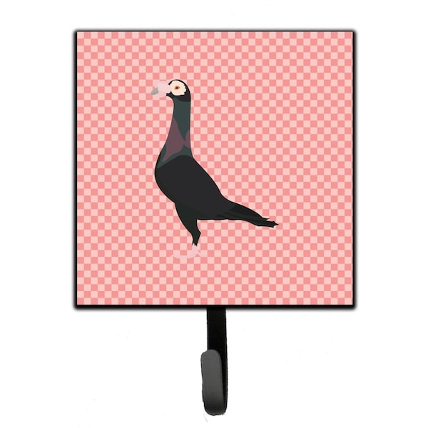 Carolines Treasures English Carrier Pigeon Pink Check Leash or Key Holder - BB7945SH4