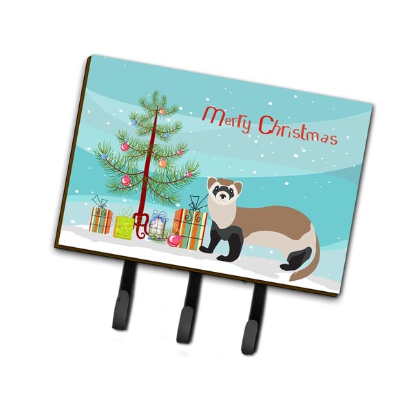 Carolines Treasures Ferret Christmas Leash or Key Holder - BB9245TH68