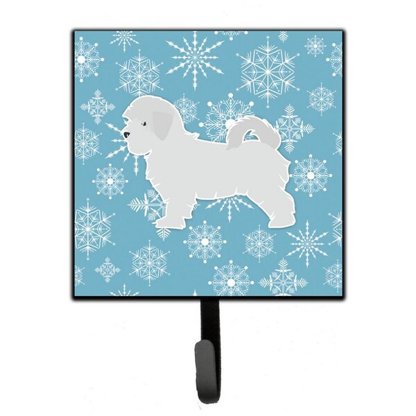 Carolines Treasures Winter Snowflake Maltese Leash or Key Holder - BB3536SH4