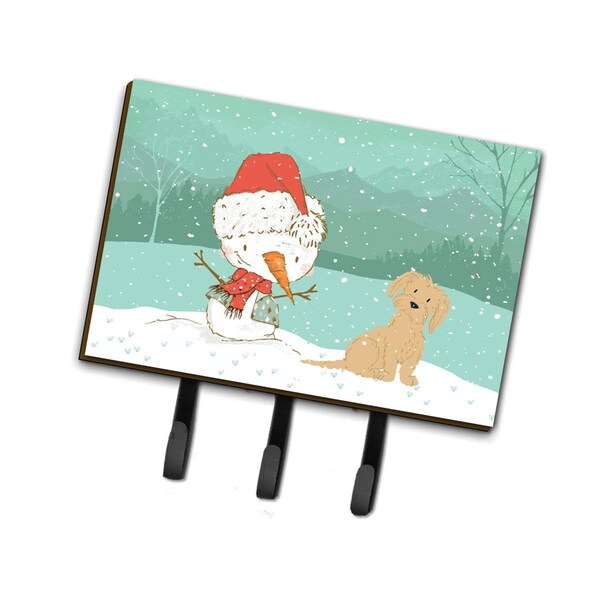 Carolines Treasures Brown Maltese Snowman Christmas Leash or Key Holder - CK2093TH68