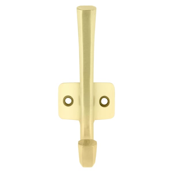 National Hardware National Hardware Powell Medium Brushed Gold Aluminum 4-15/16 in. L Angled Hook 60 lb 1 pk - N337-914