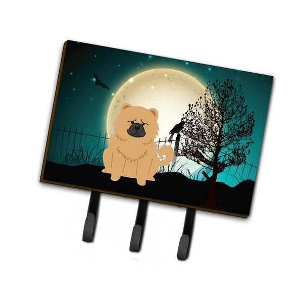Carolines Treasures Halloween Scary Chow Chow Cream Leash or Key Holder - BB2334TH68