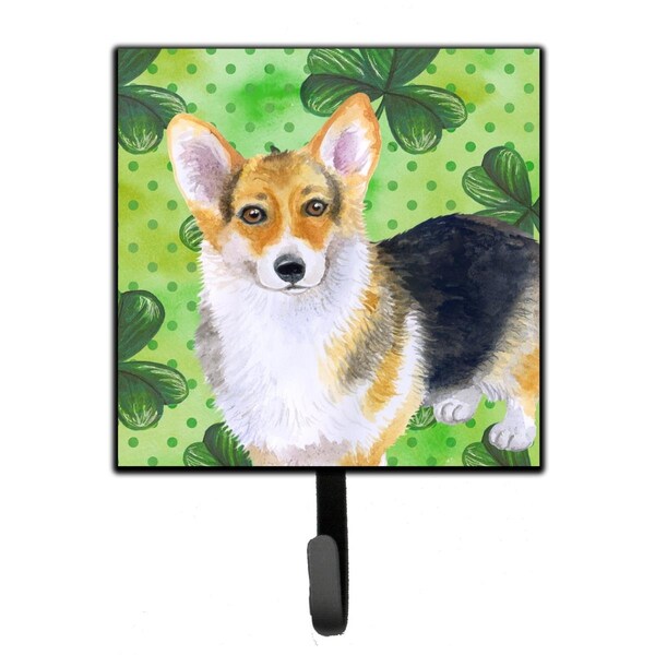 Carolines Treasures Pembroke Corgi St.Patricks Leash or Key Holder - BB9816SH4