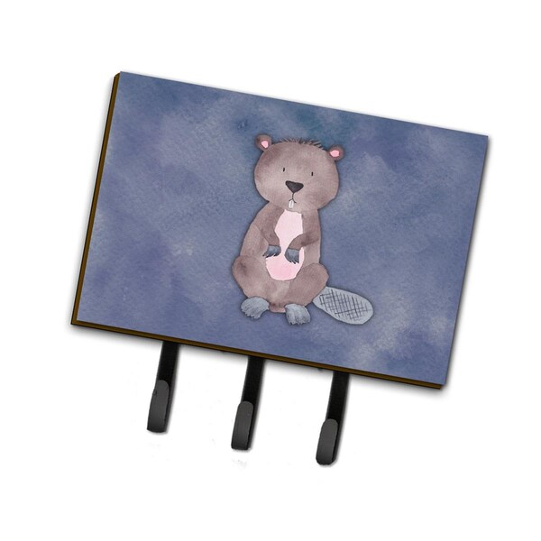 Jensendistributionservices Beaver Watercolor Leash or Key Holder - MI1713524