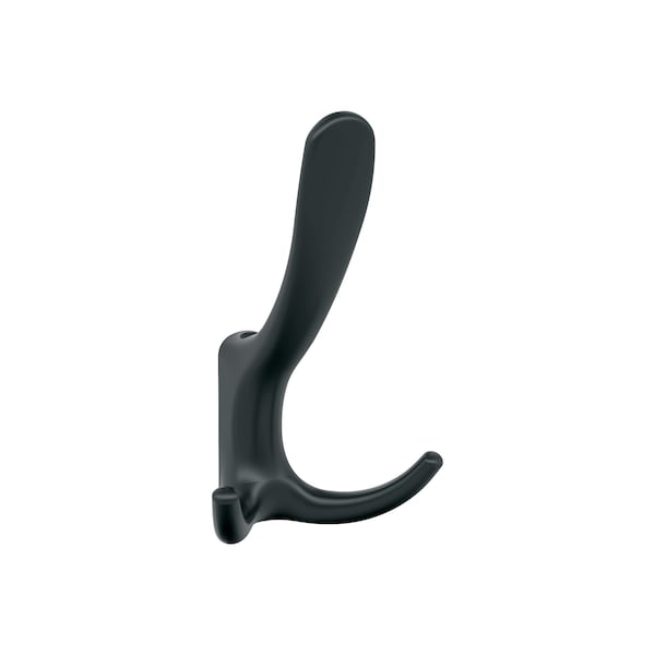 Amerock Finesse Transitional Triple Prong Matte Black Wall Hook - HBX37013MB