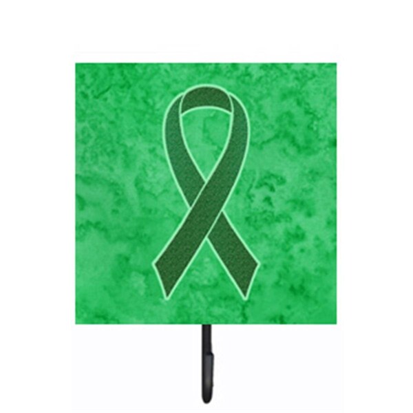 Jensendistributionservices 4.25 W x 7 H In. Kelly Green Ribbon for Kidney Cancer Awareness Leash or Key Holder - MI1725036