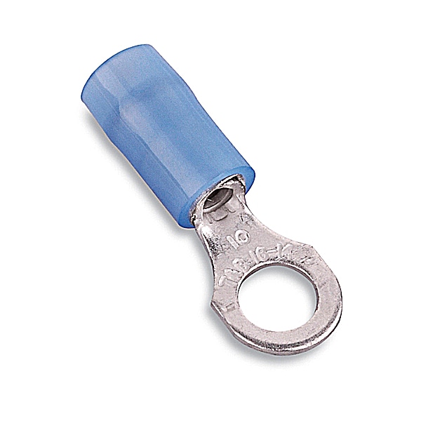 Abb RB14-12, Terminal de anillo de nylon con aislante de 18-14 1/2 pulgadas en color azul, paquete de 100 - RB14-12