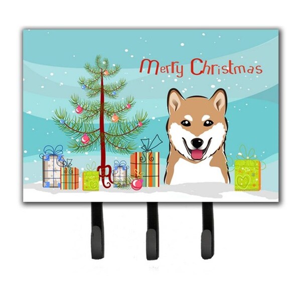 Jensendistributionservices Christmas Tree & Shiba Inu Leash or Key Holder - MI1721064