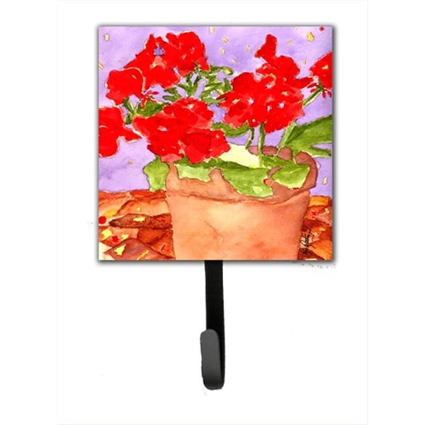 Jensendistributionservices 4.25 x 7 in. Flower Geranium Leash Or Key Holder - MI1656690