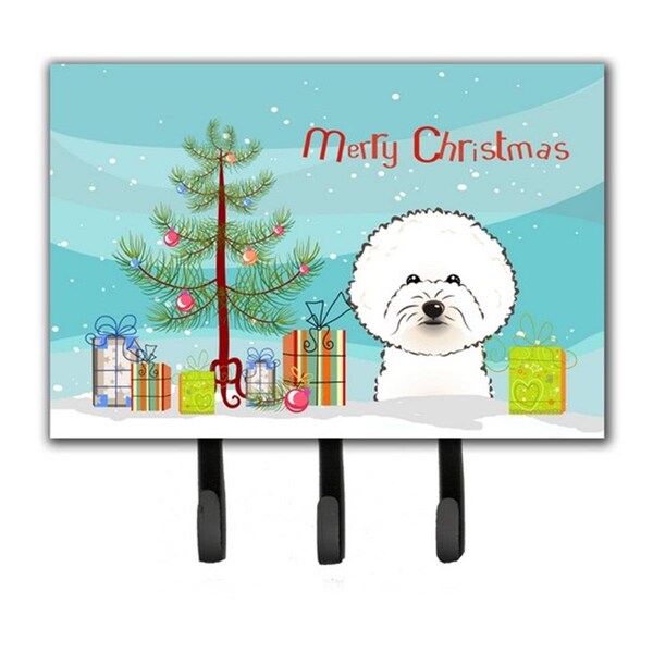 Jensendistributionservices Christmas Tree & Bichon Frise Leash or Key Holder - MI1719501