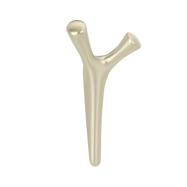 Amerock Kodiak Contemporary Double Prong Golden Champagne Wall Hook - HBX37017BBZ