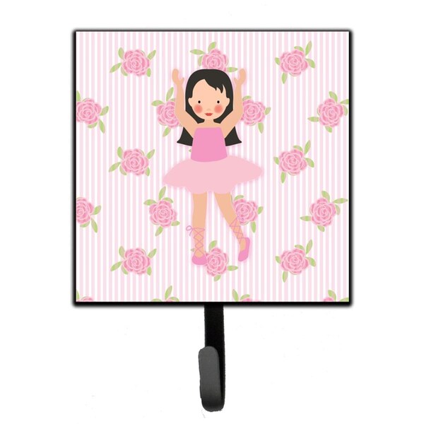 Carolines Treasures Ballerina Long Dark Hair Leash or Key Holder - BB5181SH4