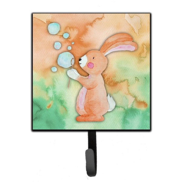 Carolines Treasures Rabbit & Bubbles Watercolor Leash or Key Holder - BB7349SH4