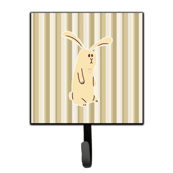 Carolines Treasures Rabbit on Stripes Leash or Key Holder - BB7082SH4