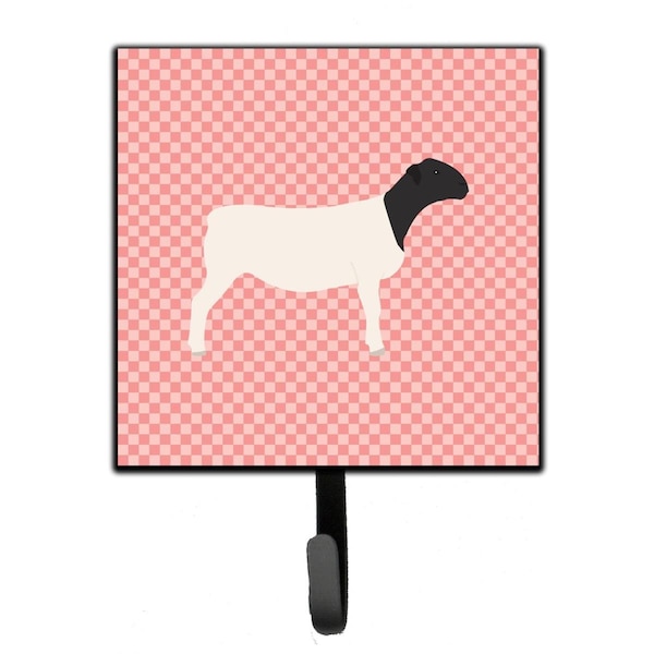 Carolines Treasures Dorper Sheep Pink Check Leash or Key Holder - BB7978SH4