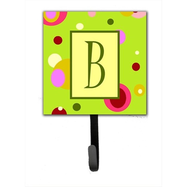 Carolines Treasures Letter B Initial Monogram - Green Leash Holder Or Key Hook - CJ1010-BSH4