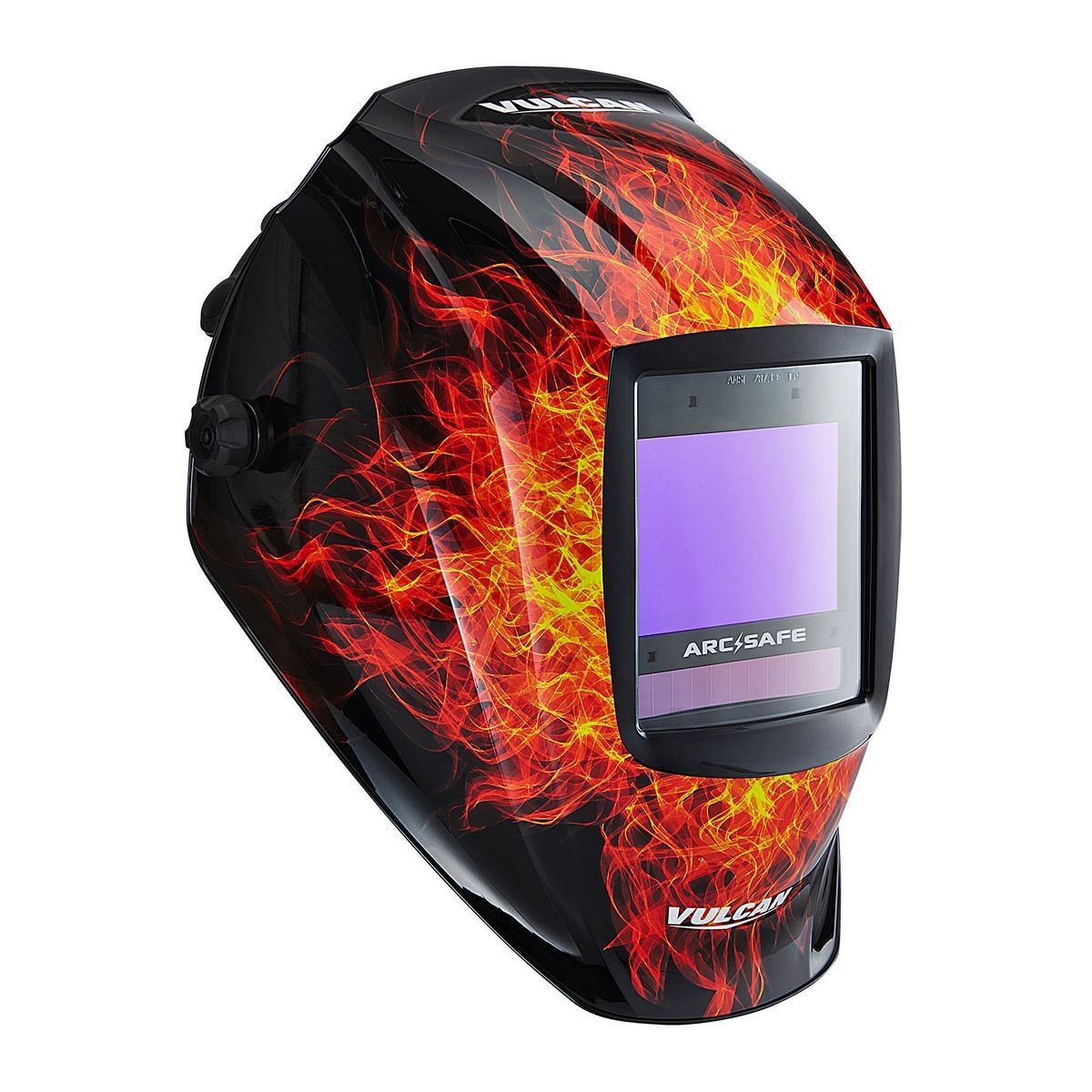 Casco de soldadura automático ARCSAFE Vulcan 10.1 sq. in. con diseño de llama - 56861