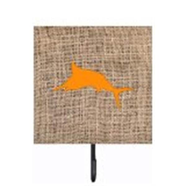Carolines Treasures Marlin Burlap Fish And Orange Leash Or Key Holder - BB1026-BL-OR-SH4