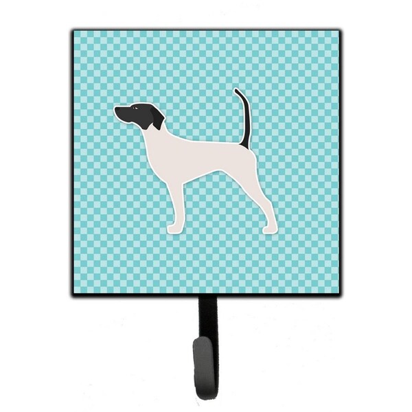 Carolines Treasures English Pointer Checkerboard Blue Leash or Key Holder - BB3695SH4