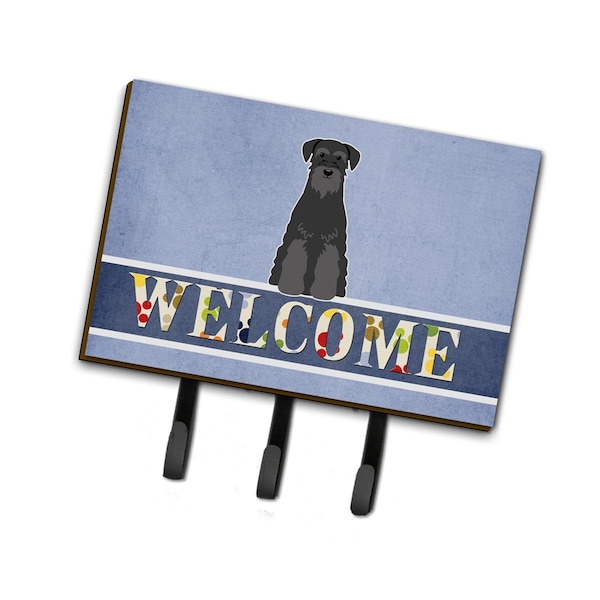 Carolines Treasures Standard Schnauzer Black Welcome Leash or Key Holder - BB5613TH68