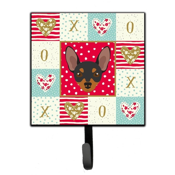 Carolines Treasures 4.25 x 1 x 7 in. Prague Ratter Love Leash or Key Holder - CK5230SH4