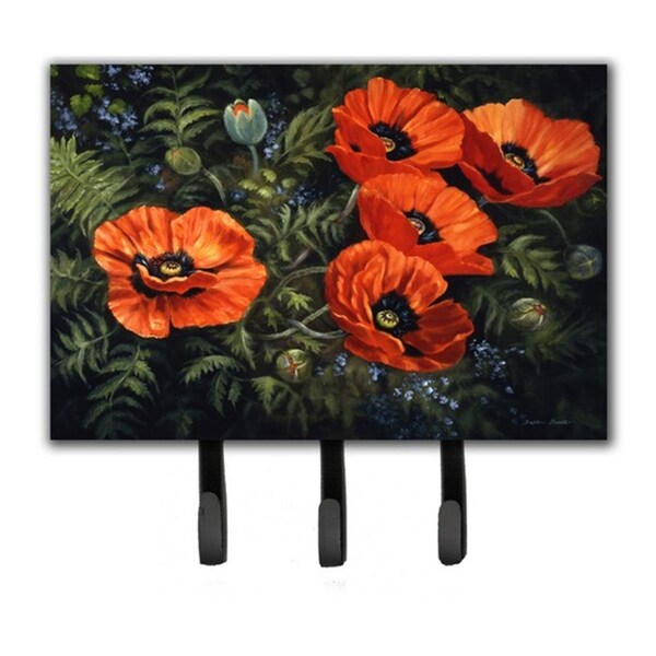 Jensendistributionservices Poppies by Daphne Baxter Leash or Key Holder - MI2103703