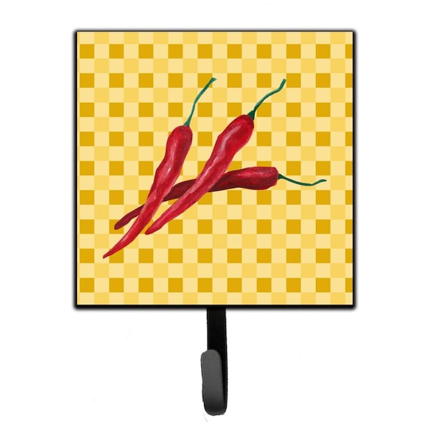 Jensendistributionservices Chili Peppers on Basketweave Leash or Key Holder - MI1712297