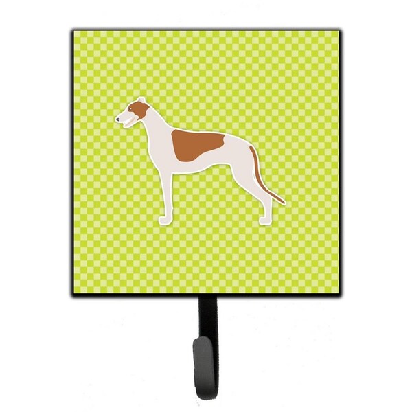 Micasa Greyhound Checkerboard Green Leash or Key Holder - MI227580