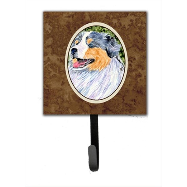 Jensendistributionservices 4.25 x 6 in. Australian Shepherd Leash Or Key Hook - MI1713221