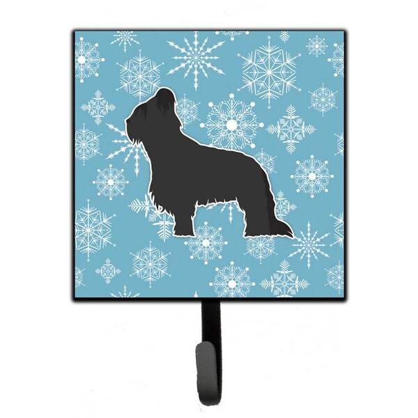 Jensendistributionservices Winter Snowflake Briard Leash or Key Holder - MI1654230