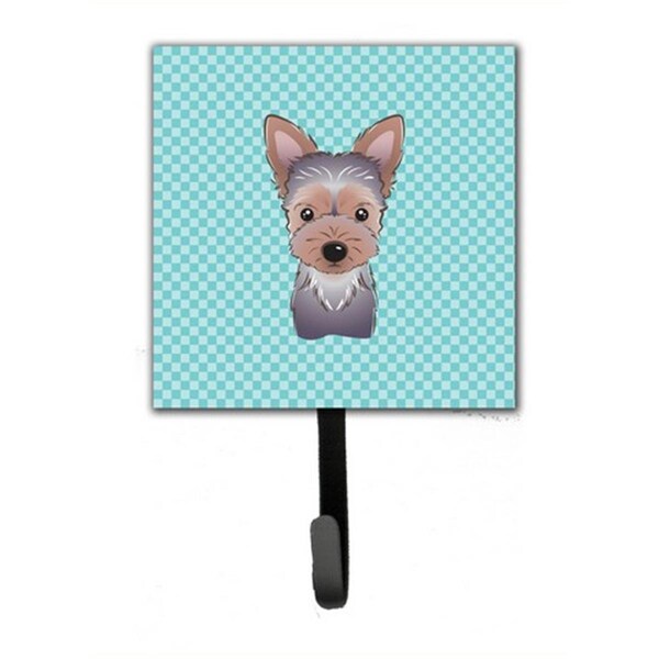 Micasa Checkerboard Blue Yorkie Puppy Leash & Key Holder - MI714189