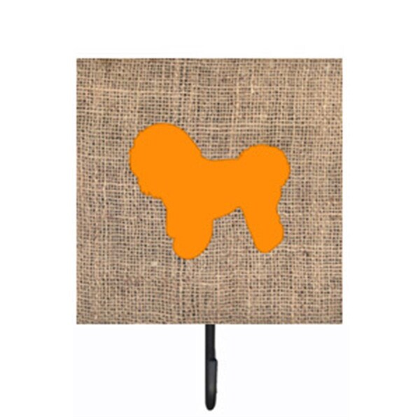 Micasa Bichon Frise Burlap And Orange Leash Or Key Holder - MI235376