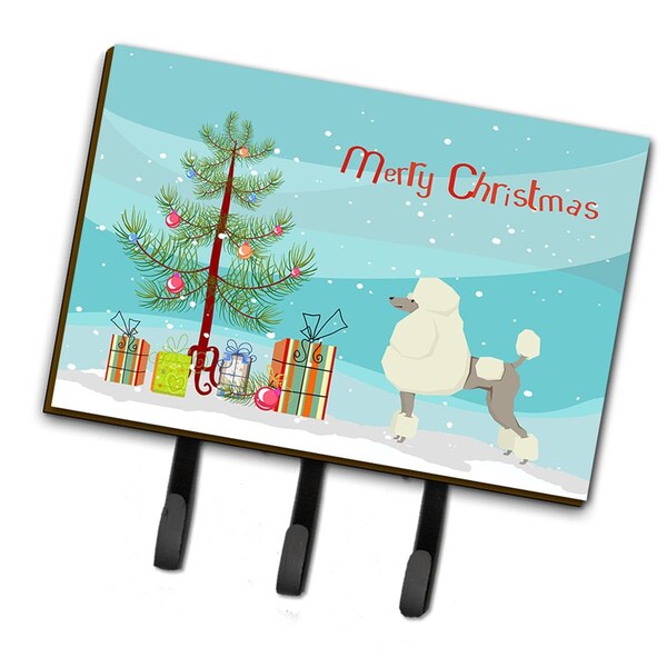 Carolines Treasures Poodle Christmas Tree Leash or Key Holder - CK3556TH68