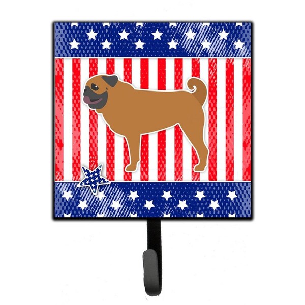 Jensendistributionservices USA Patriotic Pug Leash or Key Holder - MI1655421